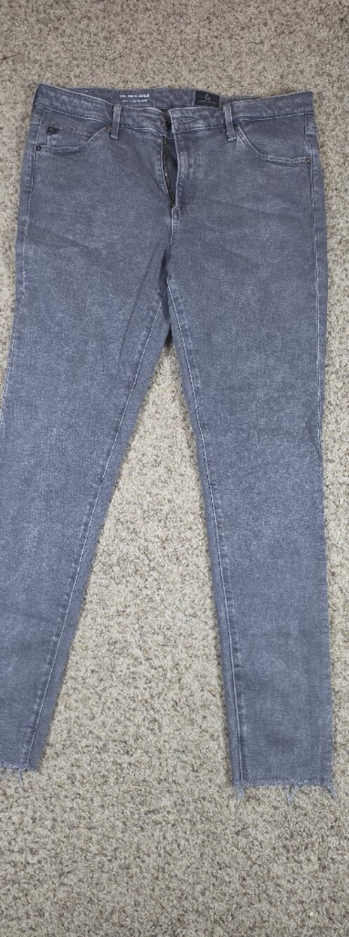 AG Adriano Goldschmied The Middi Ankle Grey Jeans Size 30